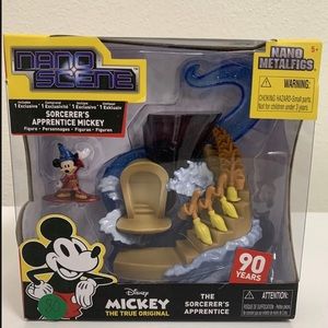 NIB Nano Scene-Sorcerer's Apprentice, Mickey Mouse, Die Cast
